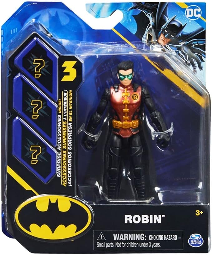 DC Batman 2022 Robin (Metallic Red Costume) 4-inch Action Figure by Spin Master