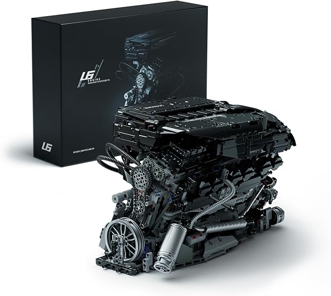 Nifeliz L6 Engine Building Set, Advanced Collector’s Engine Model Toy, Physical Science Educational Toy for Adults, Home or Office Display (2,820PCS, NF10316)