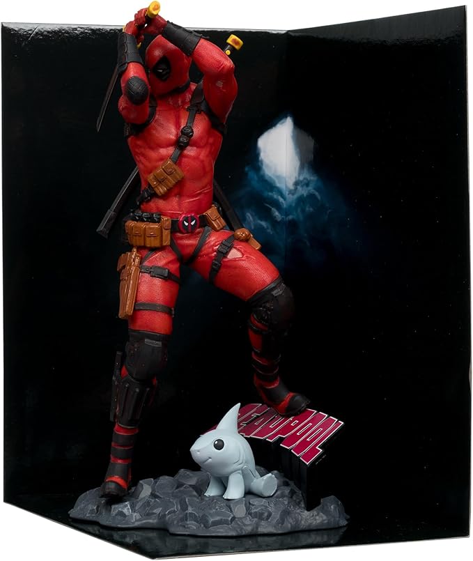 McFarlane Toys - Marvel Deadpool 1:10th Scale Collectible with Scene (Deadpool #1)