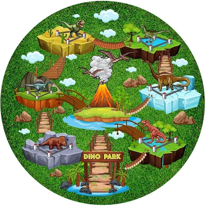 Dinosaur Pop Up Kids’ Play Tent by Toy to Enjoy - Perfect for Indoor & Outdoor. Dinosaur Camping Tent for Toddlers, Boys&Girls. Includes Remote Controlled Lights, Roar Sound Button & 3 Different Toys