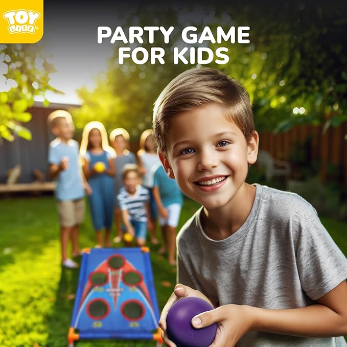 TOY Life Bean Bags Toss Carnival Game, Cornhole, Outdoor Toys for Kids Ages 4-8, Backyard Game Sports & Outdoor Play, Outside Toys for Ages 5-7, Family Lawn Yard Games Birthday Party, Gift for Boys