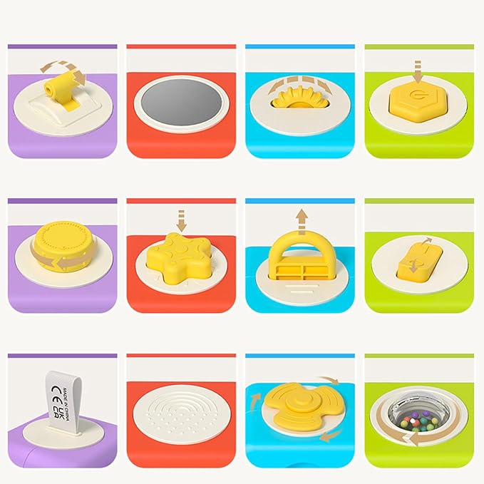 Baby Blocks - Removable Fine Motor Educational Toy | Baby Stacking Blocks Detachable Stacking Block Toys | for Toddler Boys Girls Kids Preschool Kindergarten Home Homeschool Travel Holiday