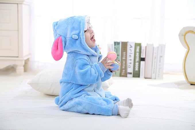 Dream cosplay Unisex Baby Costume,Baby Flannel Animal Halloween Home Clothing