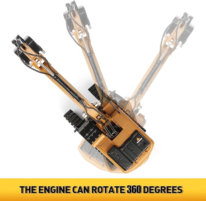 1/50 Scale Diecast Crawler Excavator, Metal Construction Vehicle Models Toys for Kids (Crawler Excavator)