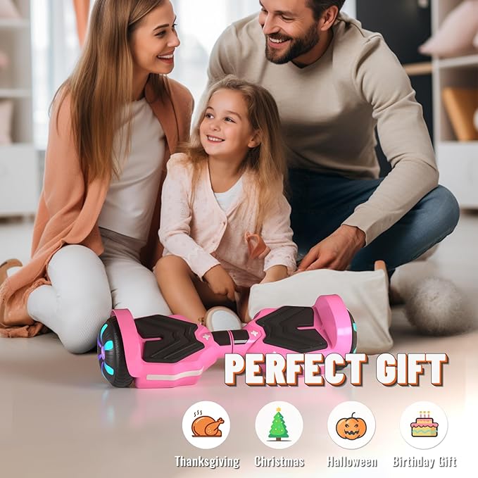 Scooter, Bluetooth Speakers and LED Light-Up Wheels, APP Control, Dual 250W Motors, 8.5 mph Max Speed & 8.5 Miles Max Range, Gifts for Kids Adults Girls Boys