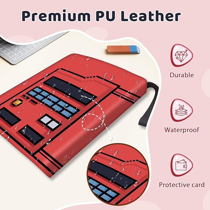 400 Pocket Game Card Binder, Trading Card Storage Album with 50 Durable 4-Pocket Pages, Game Design on Pocket Card Packs, Thanksgiving Christmas Birthday Gifts for Gamer Lover Collector's Album