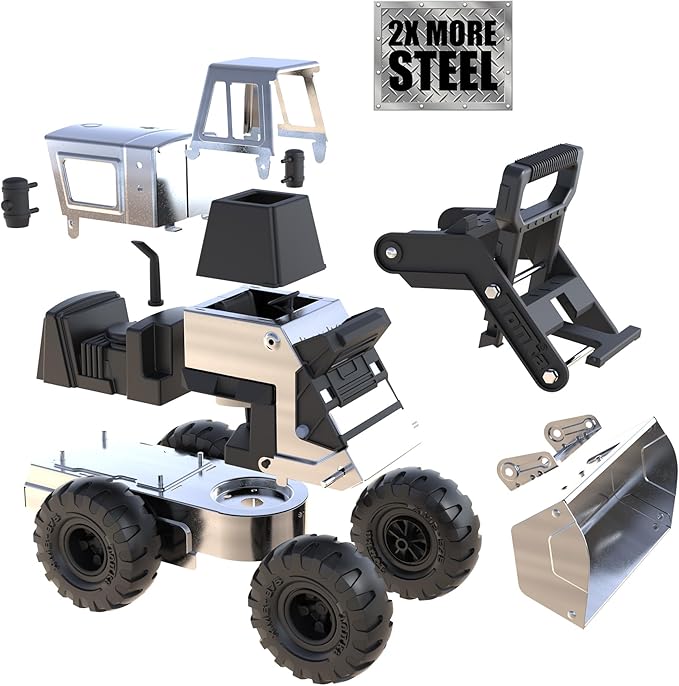 Tonka Retro Front Loader - Collector's Edition - Made with 2X More Steel, Kids Construction Toy, Metal Truck, Toy Truck for Boys and Girls, Kids, Toddlers, Ages 3+