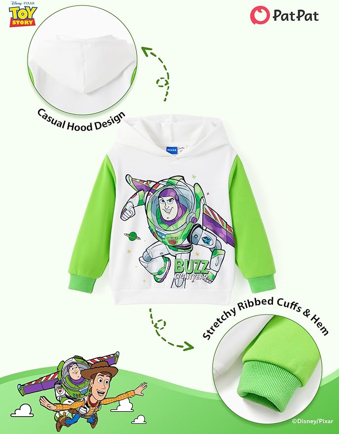 Disney Marvel Spider-Man Mickey Toy Story Cars Boy Pullover Hoodie&Jogger Pants Outfit Set Sweatsuit Lounge Matching Set 2-9Y