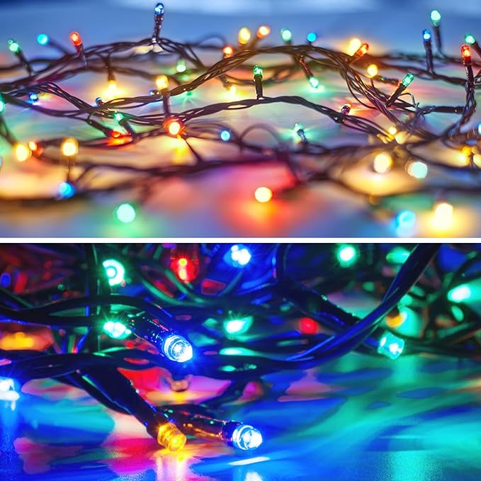 LetsFunny 300 LED Christmas String Lights, 108FT - UL Certified Outdoor & Indoor Fairy Lights for Christmas, Halloween, Xmas Tree, Patio, Garden, Party, Wedding, Holiday Decor