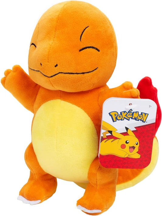 Pokémon 8" Charmander Plush - Officially Licensed Pokemon - Generation 1 Starter - Authentic Stuffed Animal Toy Figure - Easter Basket Stuffer Gift for Kids, Boys, Girls - 2+