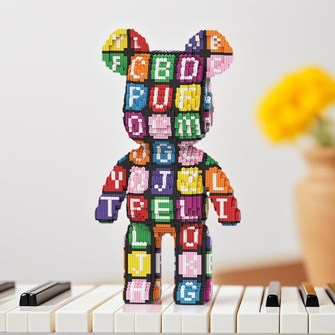 Bear Micro Mini Building Block Sets for Adults, No Compatible with Lego, 6800PCS Building Toys for Home & Office Decor, MOC 3D Creative Model Gifts for Christmas