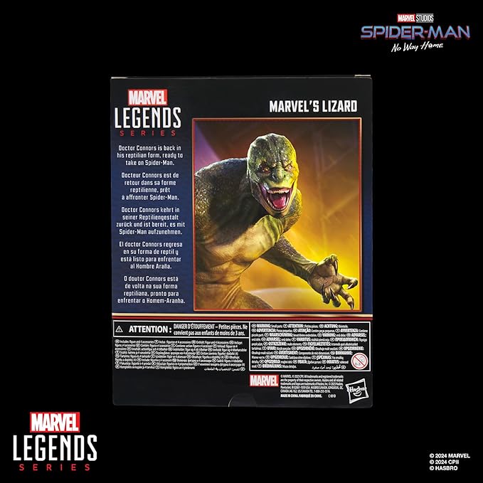 Marvel Legends Series Lizard, Spider-Man: No Way Home Deluxe Collectible 6 Inch Action Figure (Amazon Exclusive)