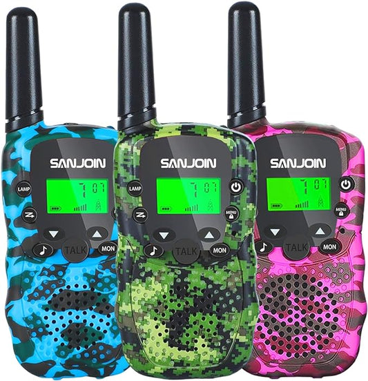 Walkie Talkies for Kids Toys for Boys Girls 4-6, 3 Miles Range Walkie Talkie to Camping, Outdoor 4 Year Old Girl Birthday Gifts for 3 4 5 6 7 Year Old Boy Girl Gifts Age 6-8 (Camo)