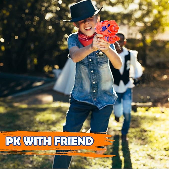 JONEG 2 Pack Blaster Guns Toy, Guns Toys for Kids Age 6 8 Birthday Gift for 6-7 Year Old Boys Girls Ideas Gifts for Boys Kids Age 6 10 Outdoor Games Toys for 9 yr Old Boy