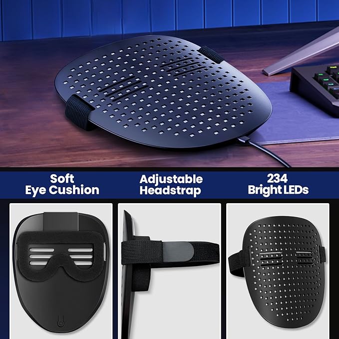 QAQ LED Mask Light Up Mask with Gesture Sensing, Cool Stuff Toys Gifts for Boys Girls, Cool Toys Gifts for Halloween Costumes Christmas Birthday Party