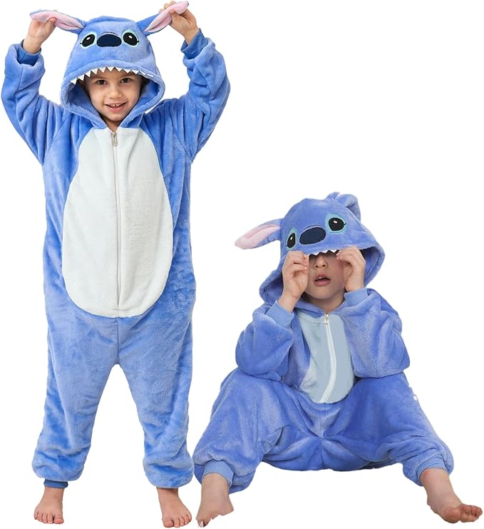Unisex Adult Onesie Pajamas, Polar Fleece Cosplay Animal One Piece Halloween Costume Pajamas Homewear
