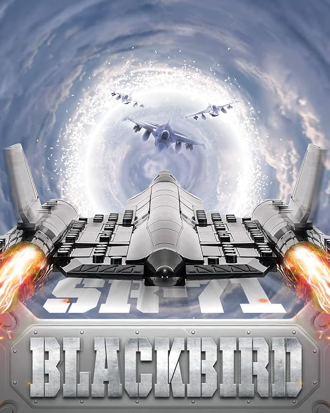 dOvOb Military SR-71 Reconnaissance Blackbird Air Force Building Block Set (183 Pieces), Aircraft Jet Building and Military Toys Gifts for Kid and Adult