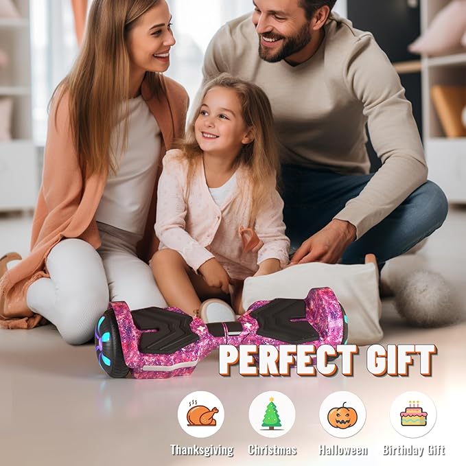 Scooter, Bluetooth Speakers and LED Light-Up Wheels, APP Control, Dual 250W Motors, 8.5 mph Max Speed & 8.5 Miles Max Range, Gifts for Kids Adults Girls Boys