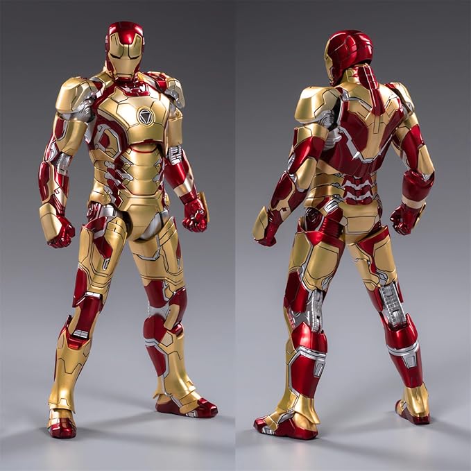 OVONNI 7 Inch MK42Ironman(1/10 Scale) Action Figure,Exquisite Painting Collectible Figure with Lots of Accessories