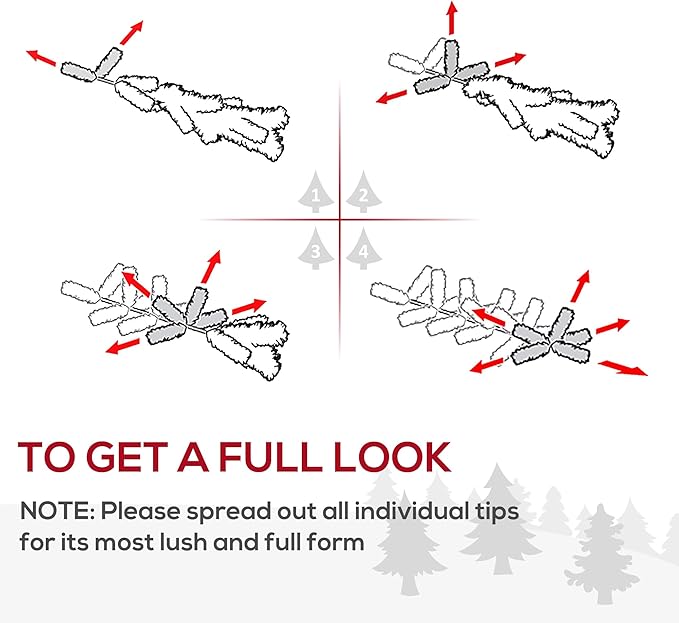 HOMCOM 7.5' Tall Prelit Christmas Tree Douglas Fir Artificial Christmas Tree with 500 Warm White LED Lights, Realistic Branches and 1346 Tips, Green