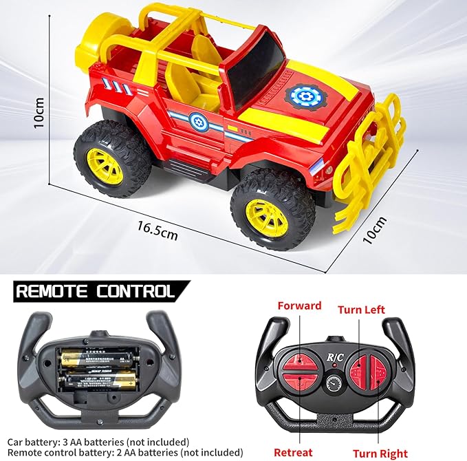 Hymaz Remote Control Car for Kids 4-7 8-12, 2.4Ghz 1:20 Scale RC Car Off-Road Truck with Headlight, Indoor Outdoor Cool RC Toys Full Functions for Boys Girls Birthday Xmas Party Gifts