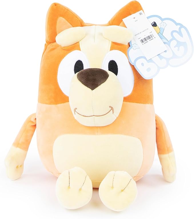 Jay Franco Bluey Bingo Plush Pillow Buddy - Super Stuffed Soft Character Pillow - Polyester Microfiber (16 Inches)