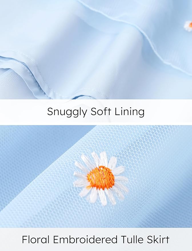 Disney Frozen Elsa Princess Cinderella Ariel Jasmine Rapunzel Baby/Toddler Dress, Ruffle Long-Sleeve Mesh Overlay Tulle Dress