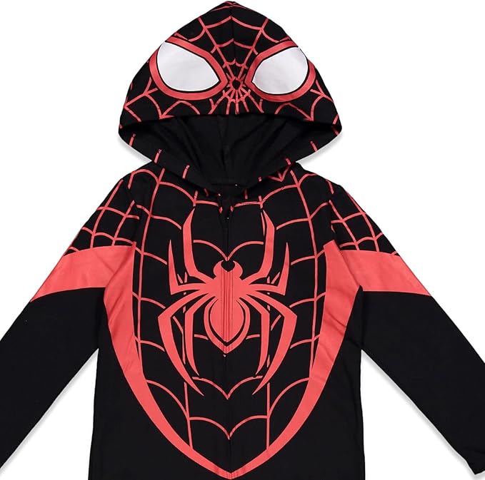 Marvel Avengers Spider-Verse Spider-Man Venom Iron Man Zip Up Cosplay Coverall Newborn to Little Kid