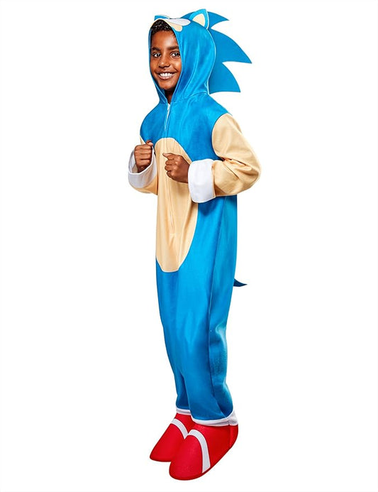 Rubies Child's Sonic The Hedgehog Oversized Jumpsuit Costume, Medium
