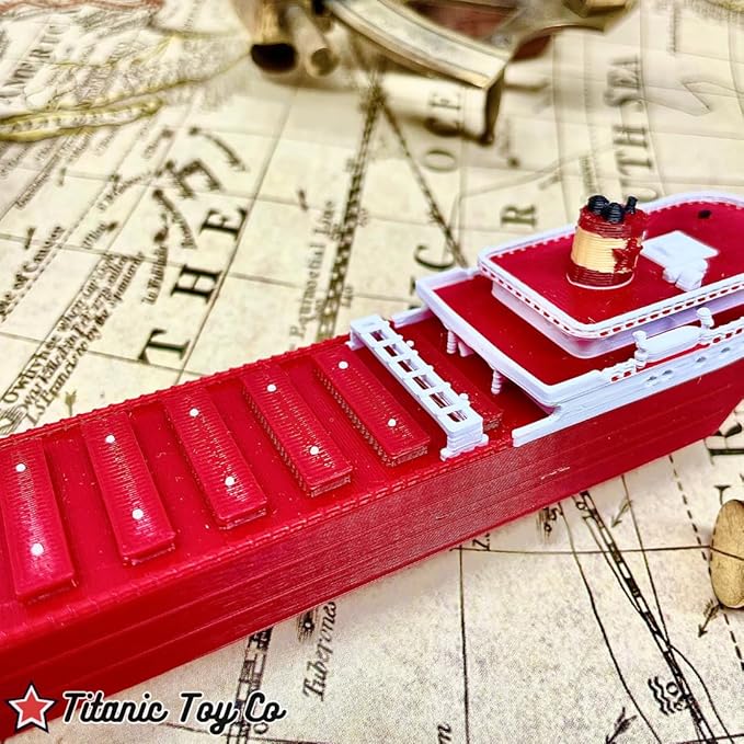 SS Edmund Fitzgerald Model 12" by TitanicToyCo, Great Lakes Freighter Model, Toy Ships, Model Ships, Ship Models, Titanic Toys For Kids, Titanic Model, Titanic Ship