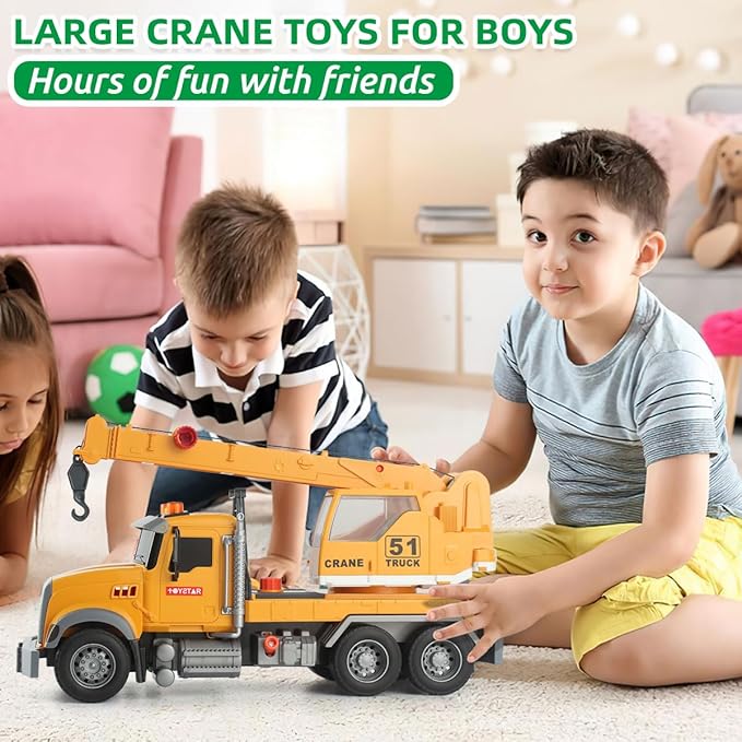 2-in-1 Flatbed Truck Playset with Lights & Sounds - Perfect for Boys Aged 3+, Includes Transport Trailers and Carrier Tow Truck Toys