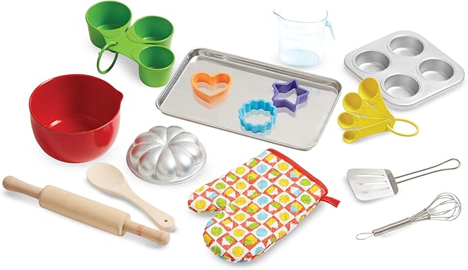 Melissa & Doug Baking Play Set (20 pcs) - Play Kitchen Accessories