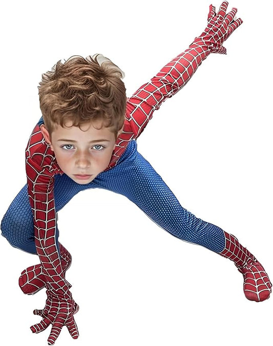 Boys Heroes Cosplay Bodysuit Costume Little Kids Birthday Party Play Wear Halloween Cosplay Outfit with Headwear Mask