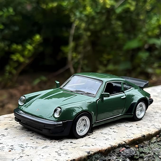 Toy Cars Porsche 911 Turbo 1978 1/36 Scale Diecast Car Models,Pull Back Vehicles Toys,Car Toys Gifts for Kids Age 3-5 Green