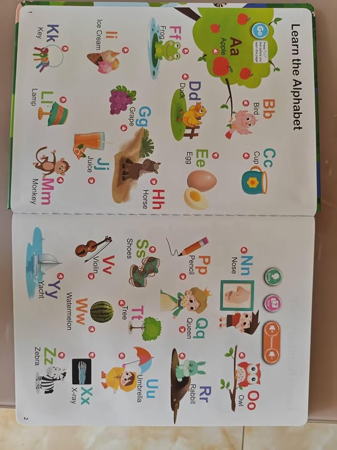 2025 My First Words Sound Book for Kids 3+ | 470+ Fun English Words & Interactive Themes | Talking Toy with Phonics, Games & Story Mode(Scene)