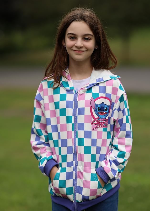 Disney Frozen Stitch Princess Minnie Mickey Spiderman Girls/Boys Zip Up Hoodie Fall Zipper Sweatshirt Jacket Toddler-Big Kid