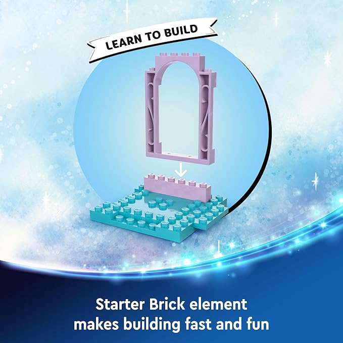 LEGO Disney Princess Ariel’s Crystal Cavern, Buildable Disney Toy Playset for Kids, Ariel Princess Mermaid Mini Doll and Fish Figure, Treasure Chest, Gift for Girls and Boys Ages 4 and Up, 43254