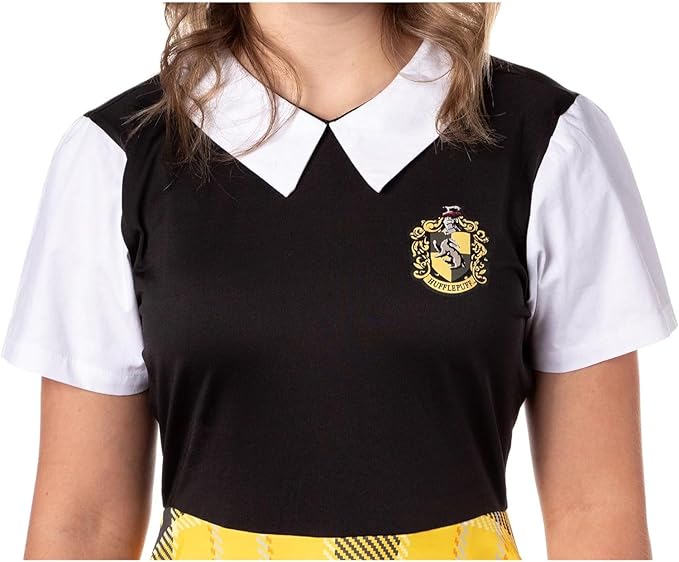 Harry Potter Costume Dress Cosplay Plaid Skirt Dresses for Women Juniors, All 4 Hogwarts Houses Available