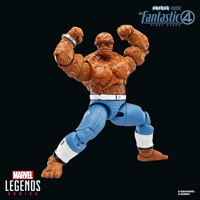 Marvel Legends Series The Thing, The Fantastic Four: First Steps Ben Grimm Movie Collectible 6 Inch Action Figure Toy