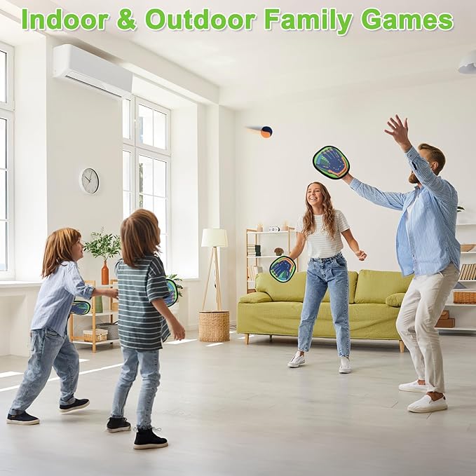 Toss and Catch Ball Game Pool Beach Toys for Kids Outdoor Games Yard Outside Toys for 3 4 5 6 7 8 Year Old Boys Girls Birthday Gift Toddler Baseball Training Glove