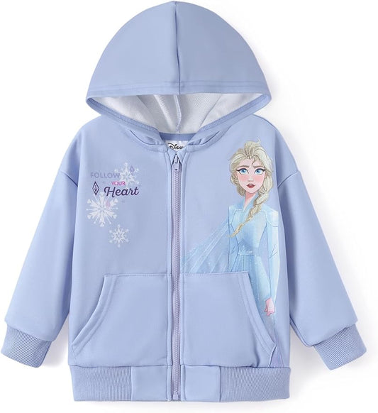 Disney Frozen Stitch Princess Minnie Mickey Spiderman Girls/Boys Zip Up Hoodie Fall Zipper Sweatshirt Jacket Toddler-Big Kid