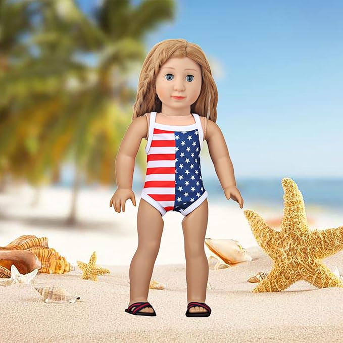 10 Sets of 18 Inch American Doll Clothes, Including 10 of Doll Clothing Dress Outfits for Gift Dolls, Birthday Gifts for Kids
