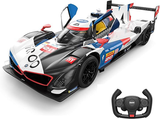 Voltz Toys 1/14 Scale Le Mans RC Car Licensed Le Mans Series Remote Control Toy Car Model for Kids and Adults with Open Doors and Lights Gift for Kids and Adult (BMW M Hybrid V8 LMDH)