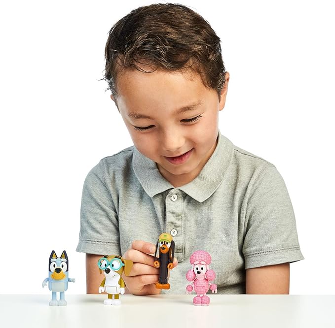 Bluey Figure 4 Pack - Friends Pack, Multicolor (13014)