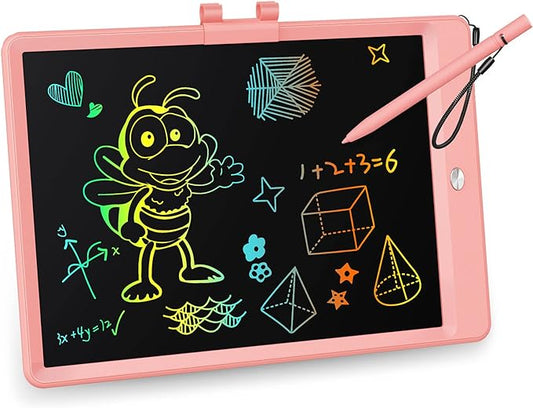 KOKODI LCD Writing Tablet,Gifts for 3 Years Old Boys and Girls,10 Inch Colorful Doodle Board Drawing Tablet, Erasable Reusable Electronic Drawing Pads, Educational and Learning Toy for Kids