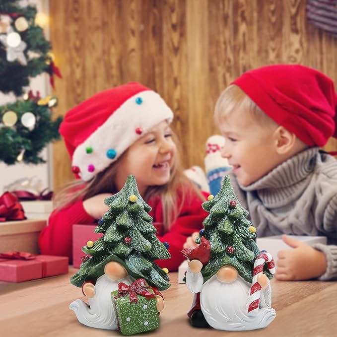 Hodao Christmas Gnomes Decorations Indoor Home Decor Christmas Tree Gnomes Figurines Table Decorations Cute Christmas Gnomes Gifts