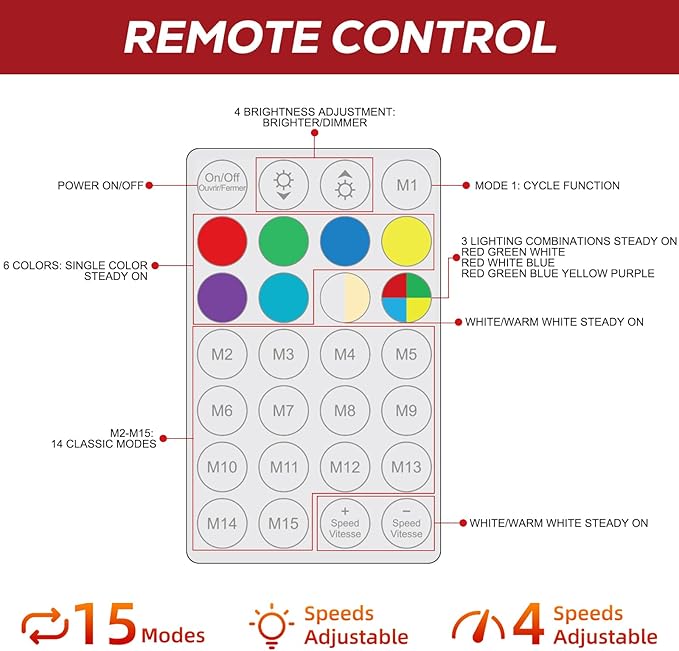 Hykolity 7.5 ft Prelit Artificial Christmas Tree with Remote Control, 1948 PE&PVC Branch Tips, Artificial Hinged Christmas Tree with 450 Multi-Color RGB Lights for Decoration, 15 Modes