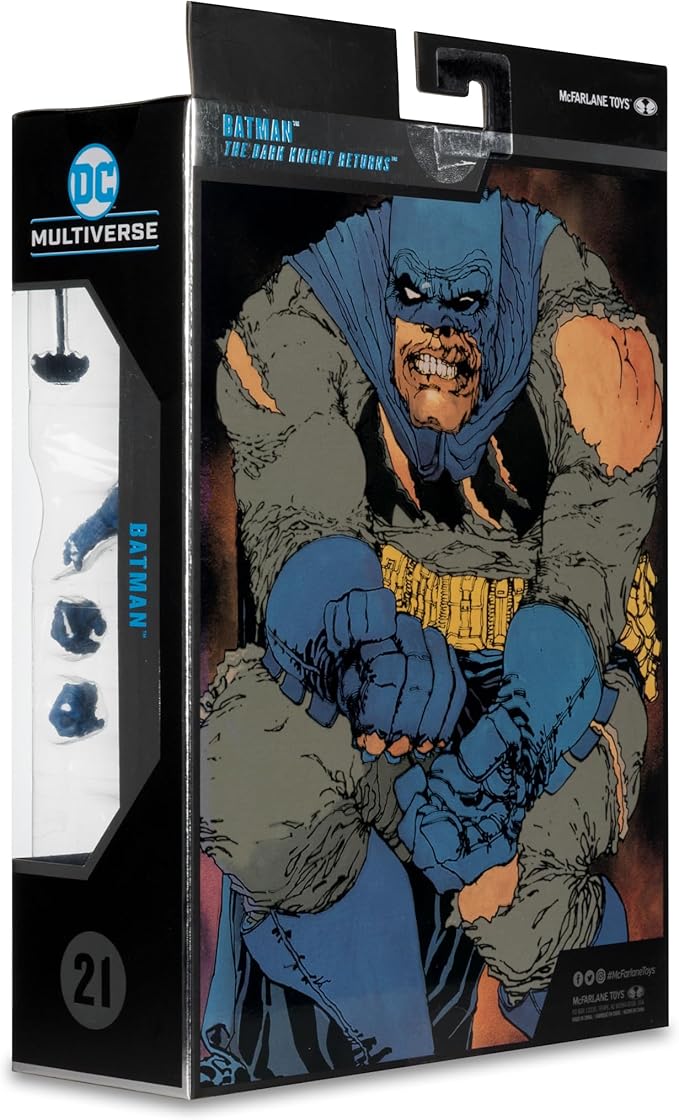 McFarlane Toys - DC Multiverse Batman Battle Damage Blue (The Dark Knight Returns) 7in Figure McFarlane Collector Edition #21