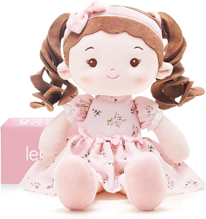 Soft Baby Doll Toys (16''), My First Baby Rag Doll for 1 Year-Old Girl Birthday Gift, Christmas Plush Toys Gift for Toddler Kids Infants -Princess Breeze