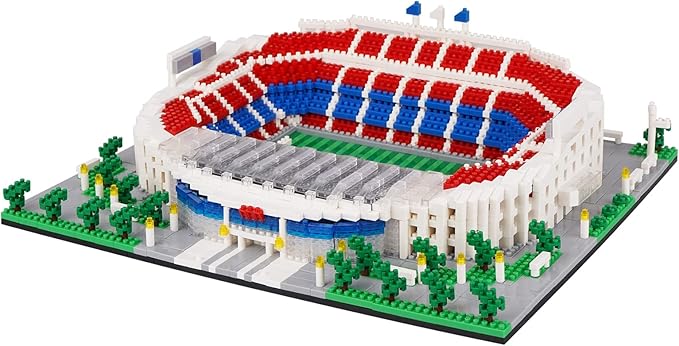 Micro Mini Blocks, Football Stadium Series Model Mini Building Blocks Architecture Model Building kit (Camp NOU)